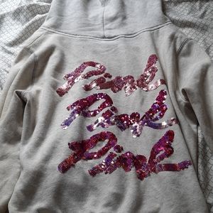 Pink bling hoodie